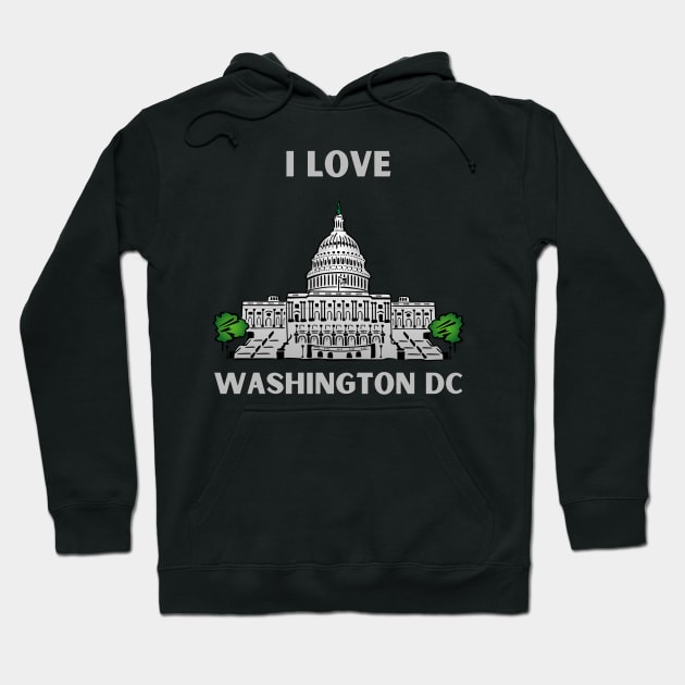 I love this city My home Washington DC USA city tall monument dc statehood Hoodie by BoogieCreates